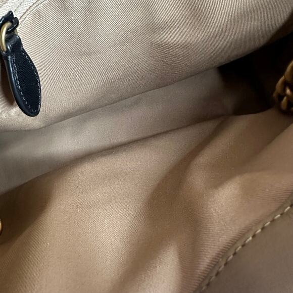 Rebecca Minkoff Military Leather Edie Maxi Chain Shoulder Bag - Picture 8 of 12